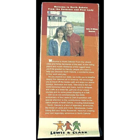 North Dakota State Map 2005 Official Highway Ephemera Auto City Street Road - Picture 3 of 4